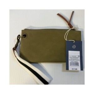 Slim Wristlet Pouch 4.5" x 7.5" Zip Closure by Universal Thread  - Olive